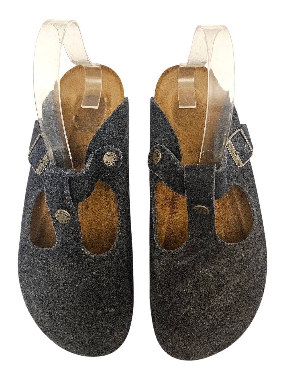 Birkenstock Bern Soft Footbed Navy Suede Clogs Womens 39 EU 8.5 US Granola